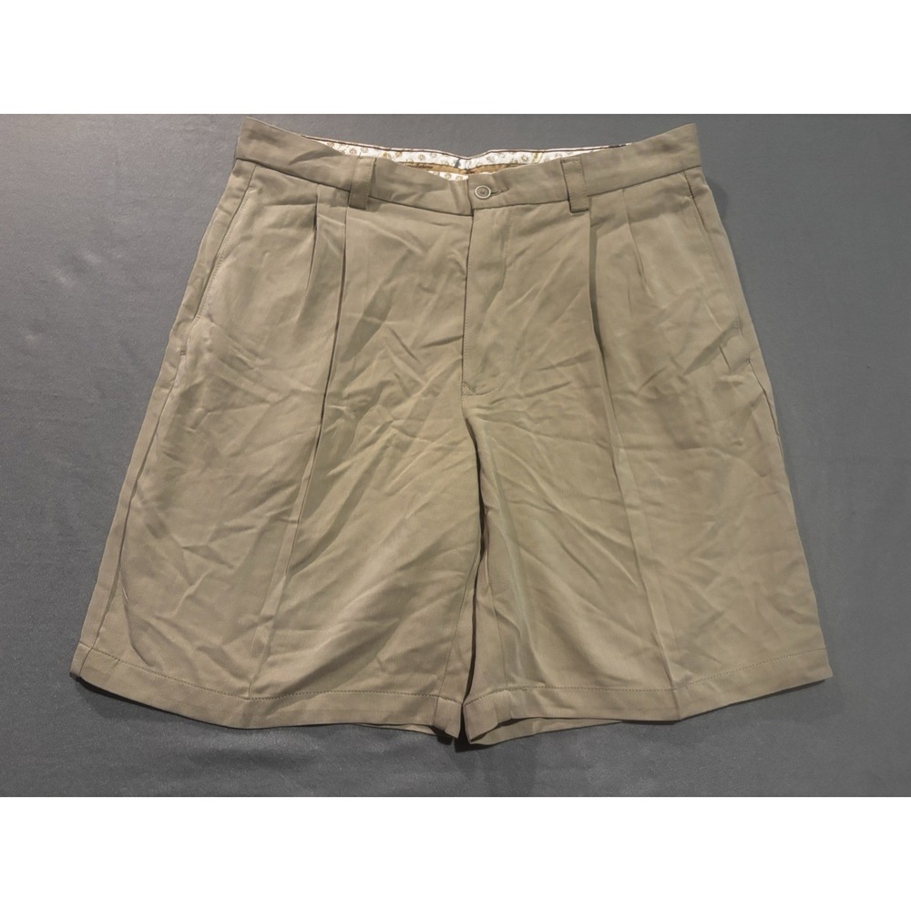 Tommy Bahama Shorts Silk Men's 34 Casual Chino Preppy Khaki